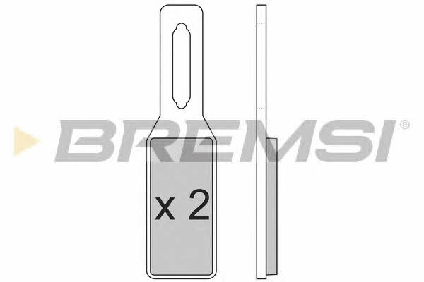 Bremsi BP2852 Гальмівні колодки, комплект BP2852: Приваблива ціна - Купити в Україні на EXIST.UA!