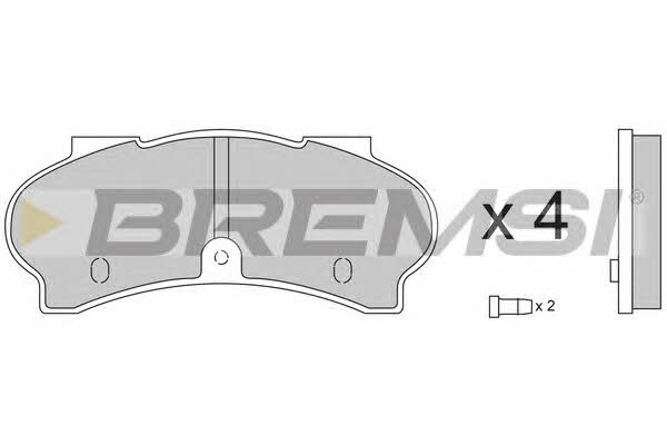 Bremsi BP2134 Гальмівні колодки, комплект BP2134: Купити в Україні - Добра ціна на EXIST.UA!