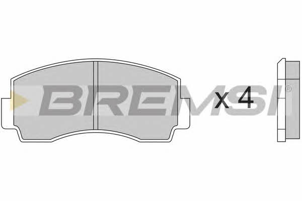 Bremsi BP2168 Гальмівні колодки, комплект BP2168: Купити в Україні - Добра ціна на EXIST.UA!