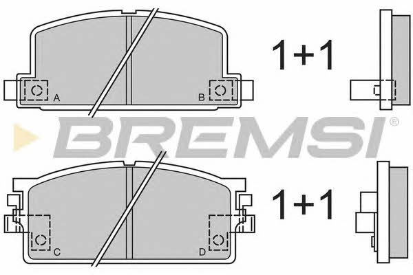 Bremsi BP2294 Гальмівні колодки, комплект BP2294: Приваблива ціна - Купити в Україні на EXIST.UA!