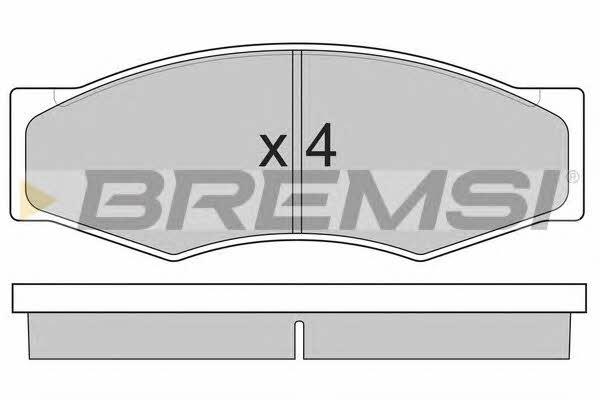Bremsi BP2302 Гальмівні колодки, комплект BP2302: Купити в Україні - Добра ціна на EXIST.UA!