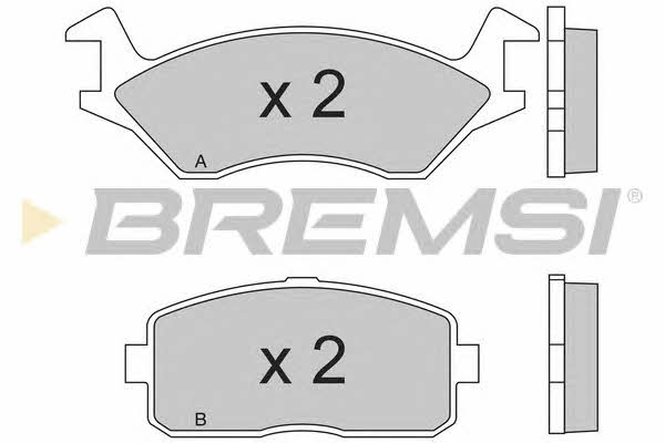 Bremsi BP2189 Гальмівні колодки, комплект BP2189: Приваблива ціна - Купити в Україні на EXIST.UA!