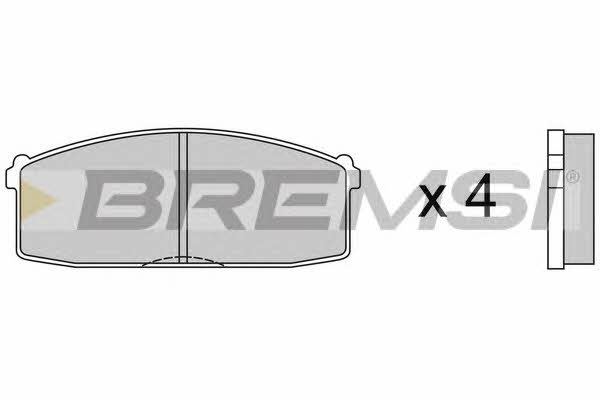 Bremsi BP2237 Гальмівні колодки, комплект BP2237: Купити в Україні - Добра ціна на EXIST.UA!