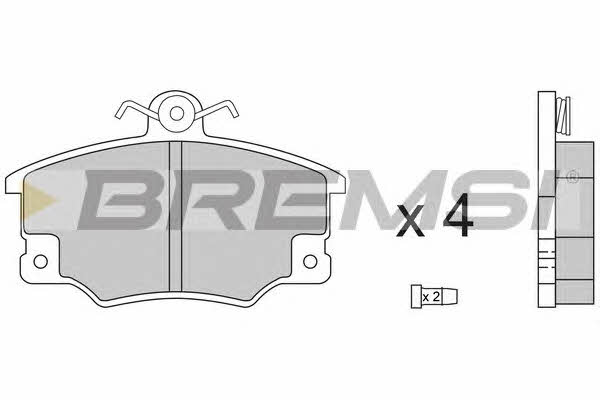 Bremsi BP2268 Гальмівні колодки, комплект BP2268: Купити в Україні - Добра ціна на EXIST.UA!