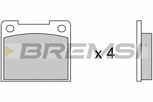 Bremsi BP2390 Гальмівні колодки, комплект BP2390: Купити в Україні - Добра ціна на EXIST.UA!