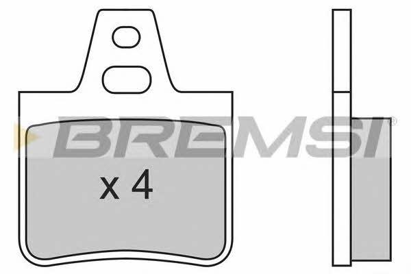 Bremsi BP2455 Гальмівні колодки, комплект BP2455: Купити в Україні - Добра ціна на EXIST.UA!