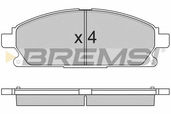 Bremsi BP2857 Гальмівні колодки, комплект BP2857: Купити в Україні - Добра ціна на EXIST.UA!