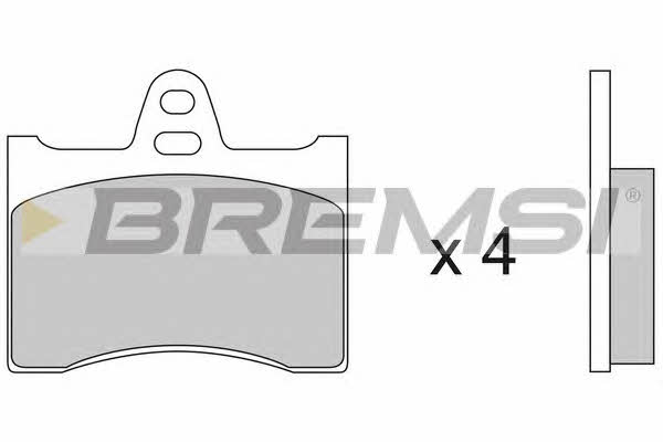 Bremsi BP2117 Гальмівні колодки, комплект BP2117: Купити в Україні - Добра ціна на EXIST.UA!