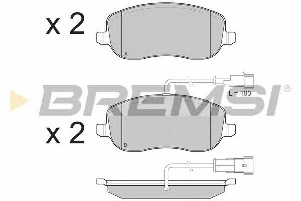 Bremsi BP3226 Гальмівні колодки, комплект BP3226: Купити в Україні - Добра ціна на EXIST.UA!