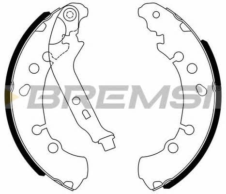 Bremsi GF0971 Колодки тормозные барабанные, комплект GF0971: Отличная цена - Купить в Украине на EXIST.UA! GF0971 Bremsi Колодки тормозные барабанные, комплект
