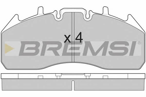 Bremsi BP7326 Гальмівні колодки, комплект BP7326: Приваблива ціна - Купити в Україні на EXIST.UA!