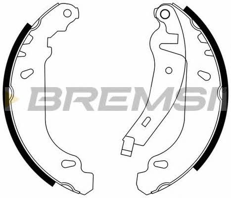 Колодки тормозные барабанные, комплект Bremsi GF0415-2