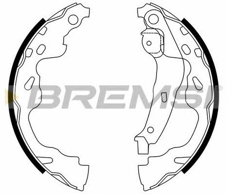 Bremsi GF0961 Колодки тормозные барабанные, комплект GF0961: Отличная цена - Купить в Украине на EXIST.UA! GF0961 Bremsi Колодки тормозные барабанные, комплект