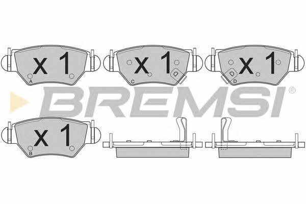 Bremsi BP2812 Гальмівні колодки, комплект BP2812: Купити в Україні - Добра ціна на EXIST.UA!