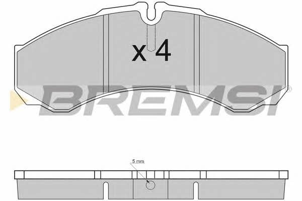 Bremsi BP2925 Гальмівні колодки, комплект BP2925: Купити в Україні - Добра ціна на EXIST.UA!