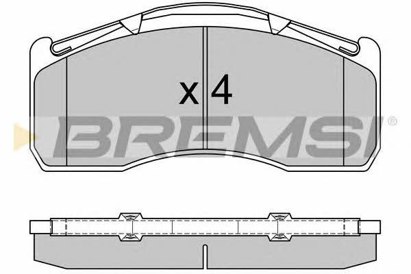 Bremsi BP7332 Гальмівні колодки, комплект BP7332: Купити в Україні - Добра ціна на EXIST.UA!