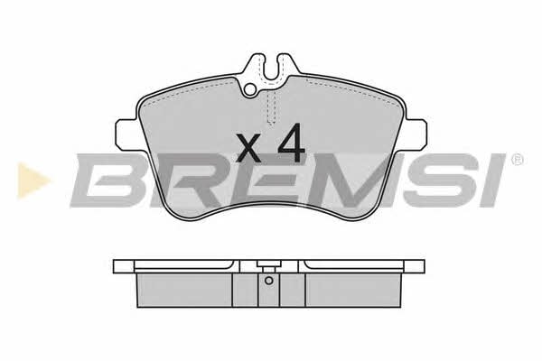 BP3172 Bremsi Тормозные колодки дисковые, комплект
