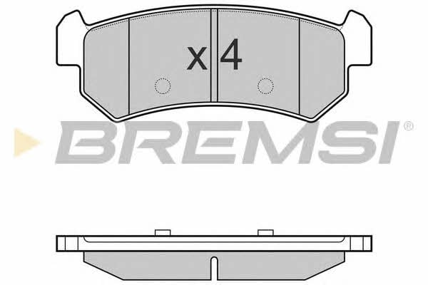 Bremsi BP3148 Гальмівні колодки, комплект BP3148: Приваблива ціна - Купити в Україні на EXIST.UA!
