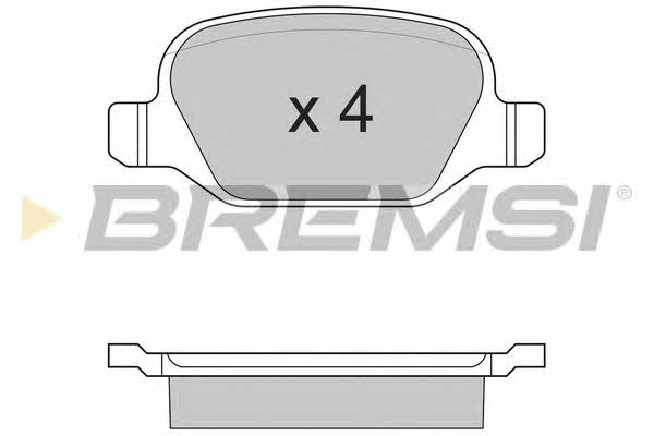Bremsi BP2890 Гальмівні колодки, комплект BP2890: Купити в Україні - Добра ціна на EXIST.UA!
