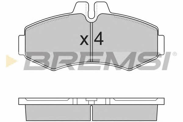 

Колодки тормозные дисковые, комплект BP2821 Bremsi