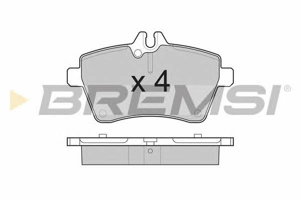 BP3189 Bremsi Тормозные колодки дисковые, комплект
