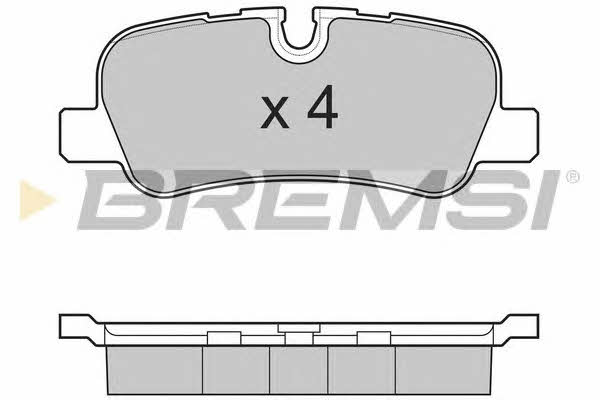 BP3207 Bremsi Тормозные колодки дисковые, комплект