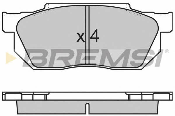Bremsi BP2501 Гальмівні колодки, комплект BP2501: Купити в Україні - Добра ціна на EXIST.UA!