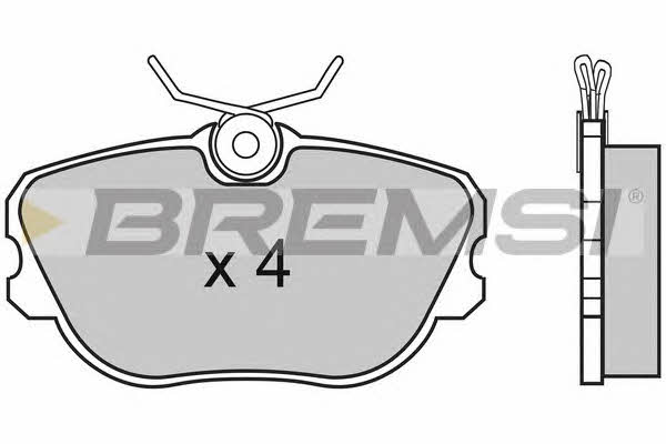 Bremsi BP2452 Гальмівні колодки, комплект BP2452: Приваблива ціна - Купити в Україні на EXIST.UA!