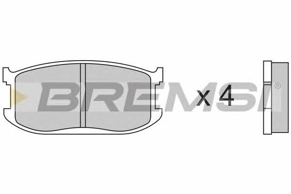 Bremsi BP2191 Гальмівні колодки, комплект BP2191: Купити в Україні - Добра ціна на EXIST.UA!