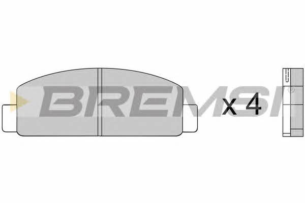 Bremsi BP2218 Гальмівні колодки, комплект BP2218: Купити в Україні - Добра ціна на EXIST.UA!