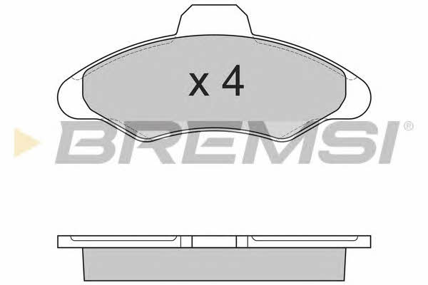 Bremsi BP2462 Гальмівні колодки, комплект BP2462: Приваблива ціна - Купити в Україні на EXIST.UA!