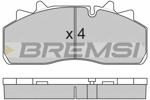 Bremsi BP7318 Гальмівні колодки, комплект BP7318: Купити в Україні - Добра ціна на EXIST.UA!