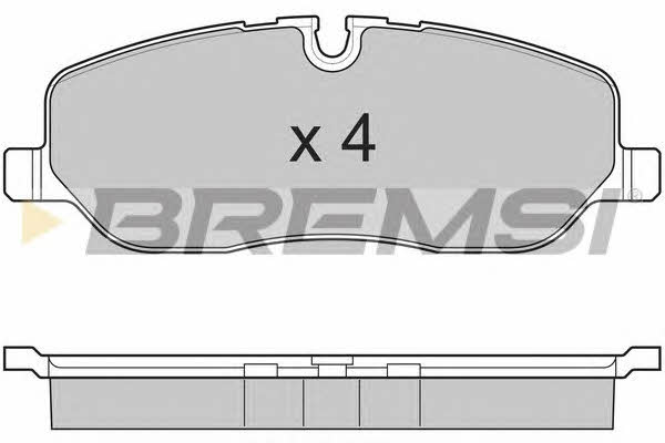 Bremsi BP3206 Гальмівні колодки, комплект BP3206: Купити в Україні - Добра ціна на EXIST.UA!