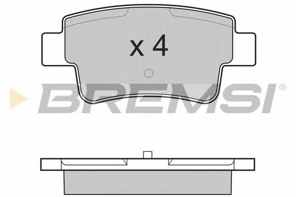 BP3228 Bremsi Тормозные колодки дисковые, комплект