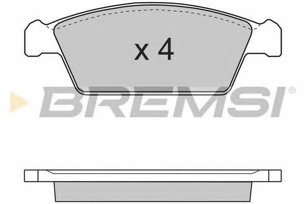 Bremsi BP2668 Гальмівні колодки, комплект BP2668: Купити в Україні - Добра ціна на EXIST.UA!