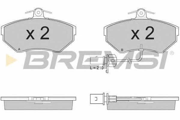 Bremsi BP2935 Гальмівні колодки, комплект BP2935: Приваблива ціна - Купити в Україні на EXIST.UA!