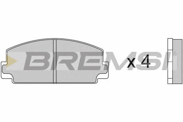 Bremsi BP2077 Гальмівні колодки, комплект BP2077: Приваблива ціна - Купити в Україні на EXIST.UA!