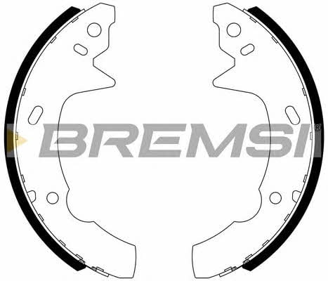 Bremsi GF4566 Колодки гальмівні барабанні, комплект GF4566: Приваблива ціна - Купити в Україні на EXIST.UA!