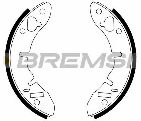 Bremsi GF0262 Колодки гальмівні барабанні, комплект GF0262: Купити в Україні - Добра ціна на EXIST.UA!