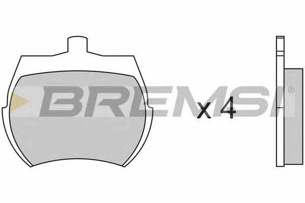 Bremsi BP2012 Гальмівні колодки, комплект BP2012: Купити в Україні - Добра ціна на EXIST.UA!