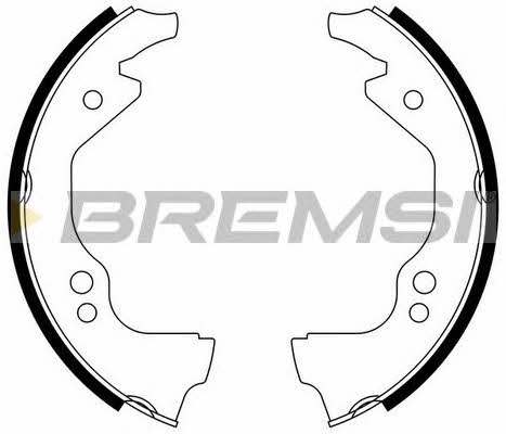 Bremsi GF0143 Колодки гальмівні барабанні, комплект GF0143: Приваблива ціна - Купити в Україні на EXIST.UA!
