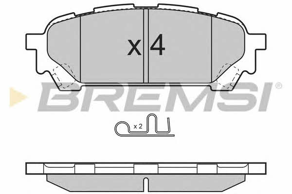 Bremsi BP3270 Гальмівні колодки, комплект BP3270: Купити в Україні - Добра ціна на EXIST.UA!
