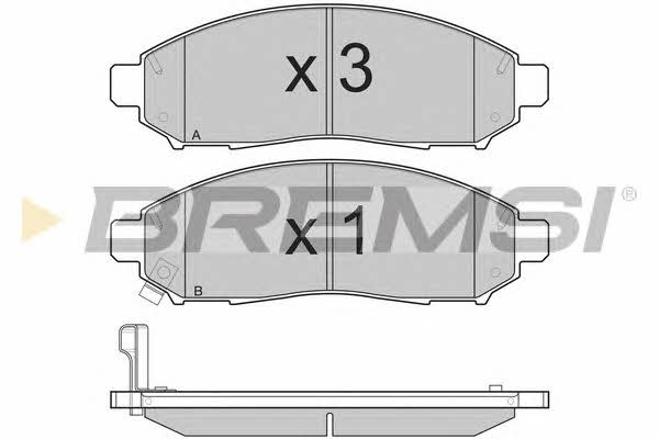 Bremsi BP3256 Гальмівні колодки, комплект BP3256: Купити в Україні - Добра ціна на EXIST.UA!