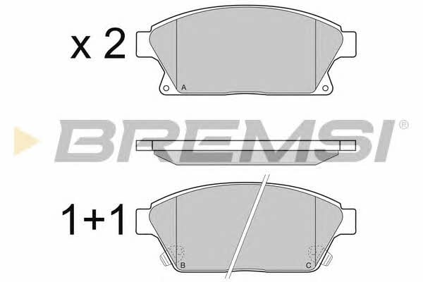 Bremsi BP3405 Гальмівні колодки, комплект BP3405: Купити в Україні - Добра ціна на EXIST.UA!