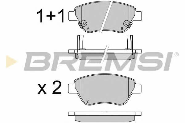 BP3577 Bremsi Тормозные колодки дисковые, комплект