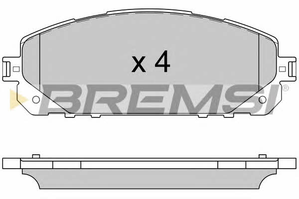 Bremsi BP3605 Гальмівні колодки, комплект BP3605: Купити в Україні - Добра ціна на EXIST.UA!