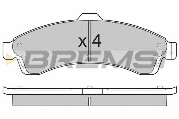 Bremsi BP3308 Гальмівні колодки, комплект BP3308: Купити в Україні - Добра ціна на EXIST.UA!