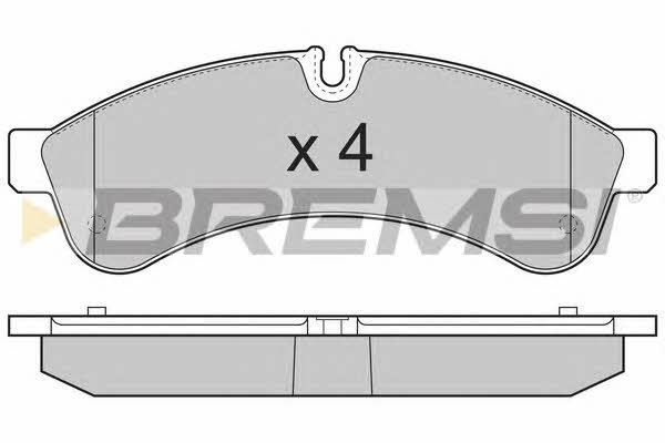 Bremsi BP3365 Гальмівні колодки, комплект BP3365: Купити в Україні - Добра ціна на EXIST.UA!