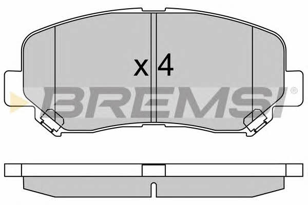 Bremsi BP3535 Гальмівні колодки, комплект BP3535: Купити в Україні - Добра ціна на EXIST.UA!