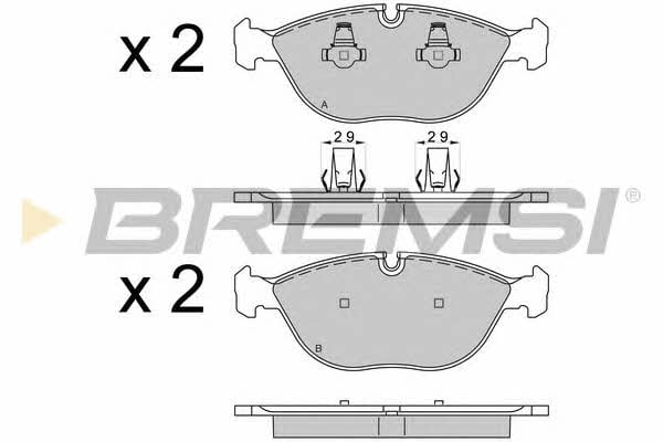 Bremsi BP3571 Гальмівні колодки, комплект BP3571: Купити в Україні - Добра ціна на EXIST.UA!